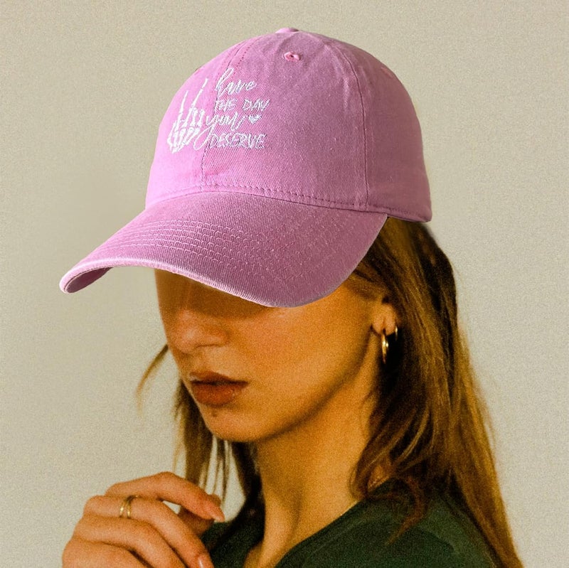RLQWTKV Hand Skeleton Baseball Hat for Men Women Adjustable 3D Embroidered Skull Finger Cap - Image 3